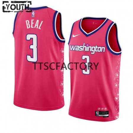 Maillot Basket Washington Wizards Bradley Beal 3 Nike 2022-23 City Edition Rose Swingman - Enfant